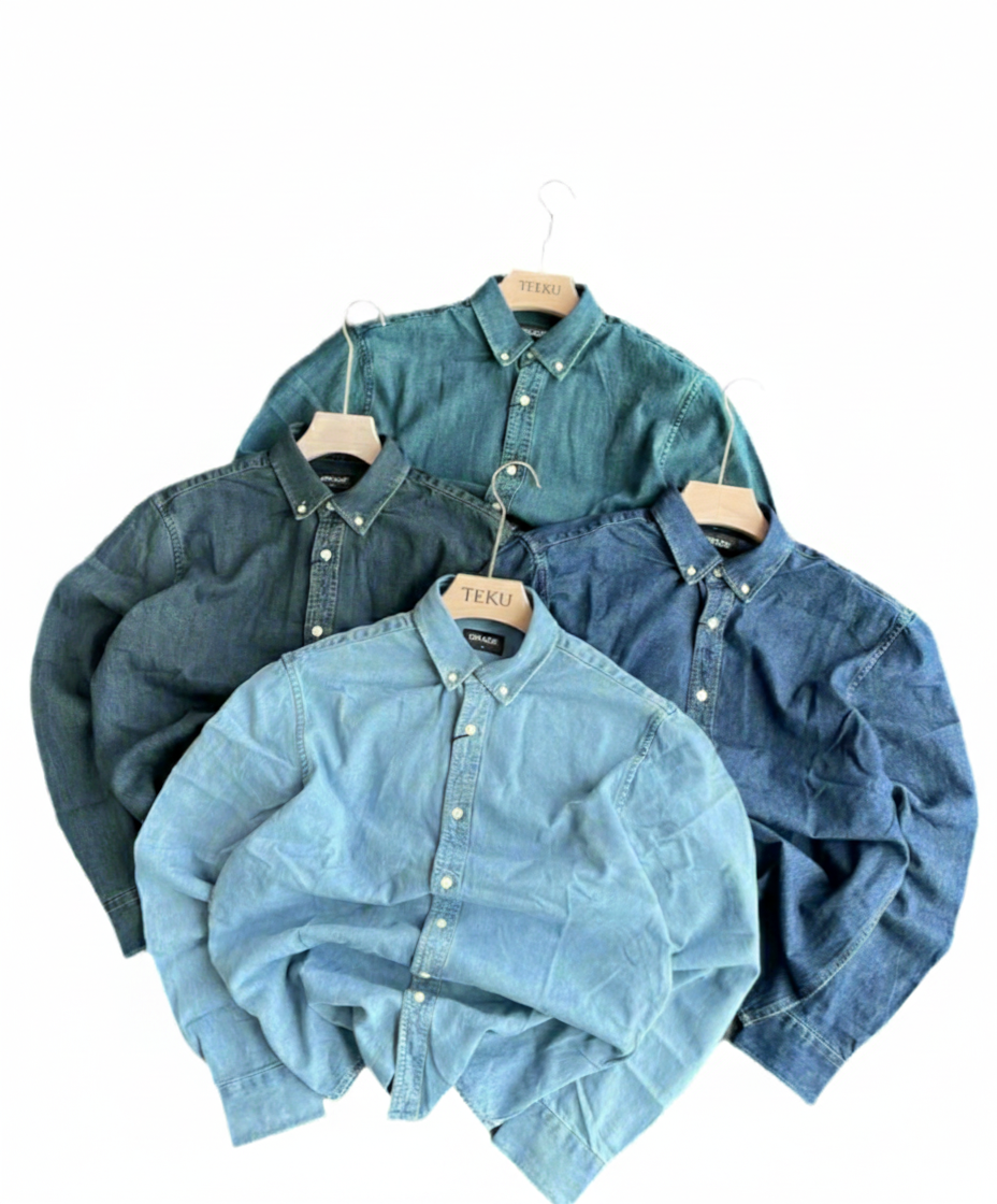 Denim blend classic shirt